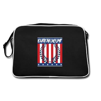 Youre the only limit - Retro Bag - black/white - Back