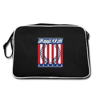 Lutte pour la vie - Kampf ums Leben - Sac Retro - noir/blanc - Dos