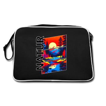 Nature - Retro Bag - black/white - Back