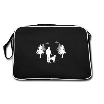 Chien de soudure de montagne bavaroise Gassie - Sac Retro - noir/blanc - Dos