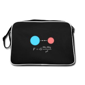 Physique Design - Loi de la gravitation newtonienne - Sac Retro - noir/blanc - Dos