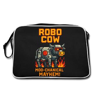 Robo Cow Moo-chanical Mayhem Pixel - Retro Bag - black/white - Back