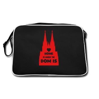 Cologne Cathedral - Retro Bag - black/white - Back