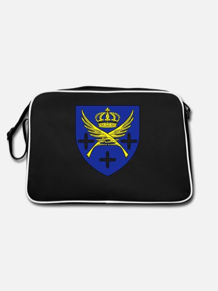 City coat of arms Saint Etienne Loire - Retro Bag - black/white - Back