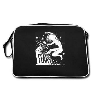 Destroy your fears - Retro Bag - black/white - Back