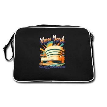 Urban Retro Dreams – GUGGENHEIM MUSEUM - New York - Retro Bag - black/white - Back
