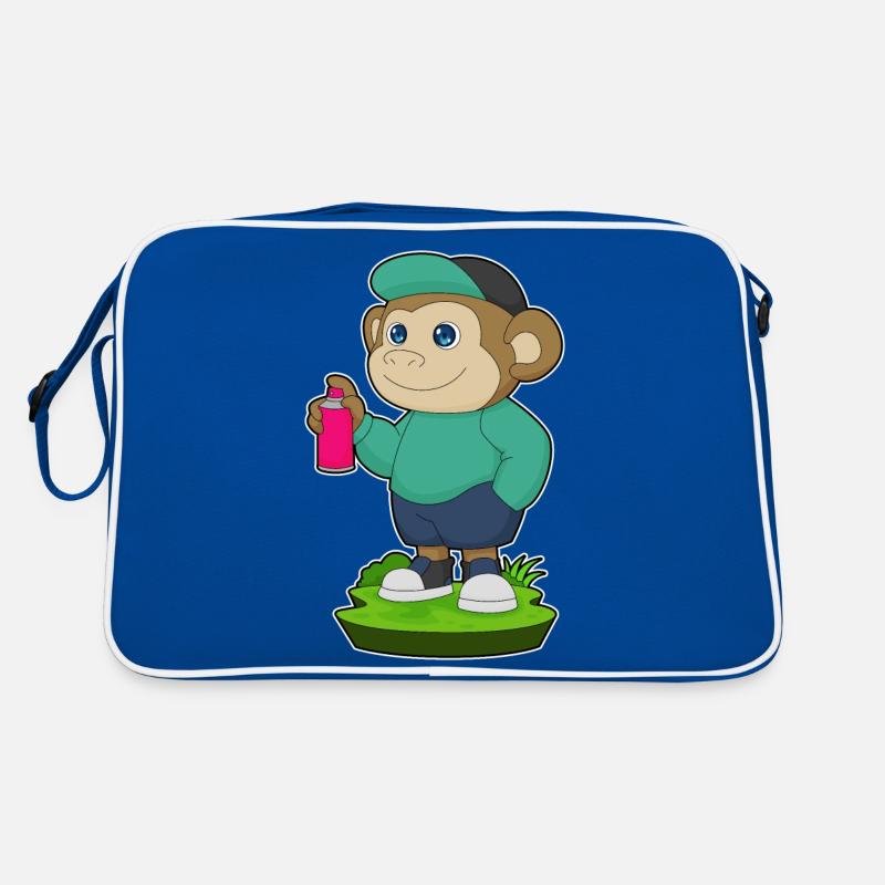 Monkey Painter Spray Retro Bag