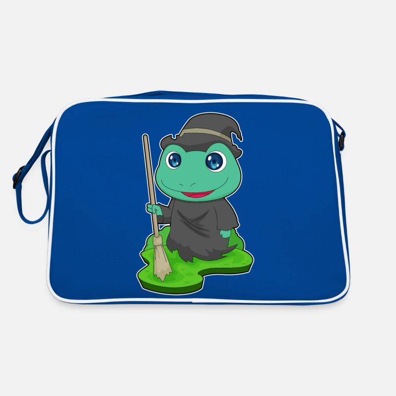 Frog Witch Broom Retro Bag