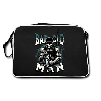 BAD OLD MAN Angler - Retro Bag - black/white - Back