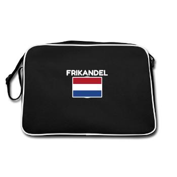 FRIKANDEL Pays-Bas Hollande orang - Sac Retro - noir/blanc - Dos
