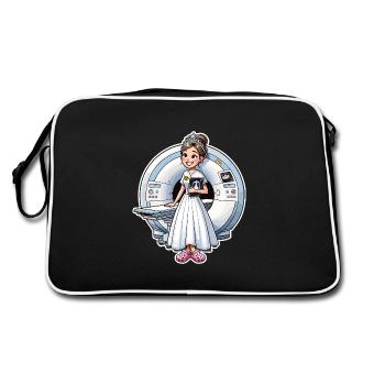 Princess Manip Radio Radiologist Female Radiology - Retro Bag - black/white - Back