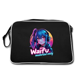 WAIFU MATERIAL ONLY - VAPORWAVE GAMERGIRL - Retro Bag - black/white - Back