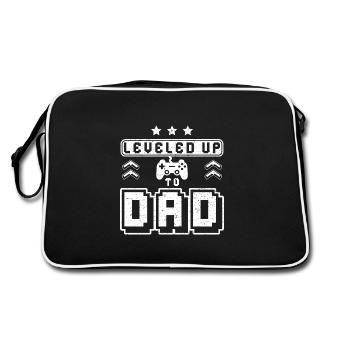 Niveau supérieur à papa - Sac Retro - noir/blanc - Dos