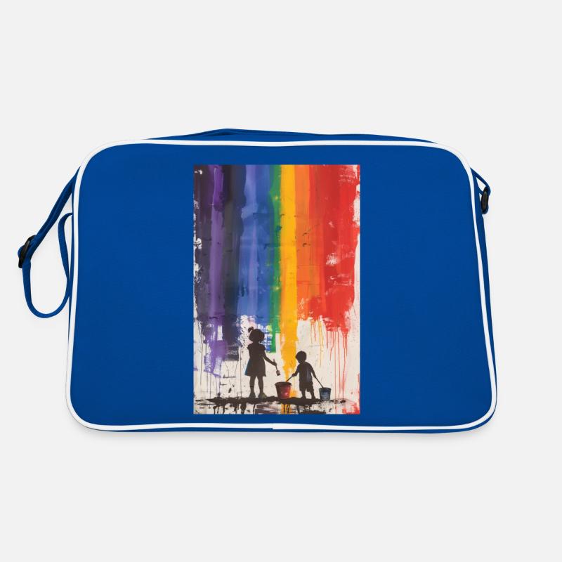 Farbenfroh Retro Tasche