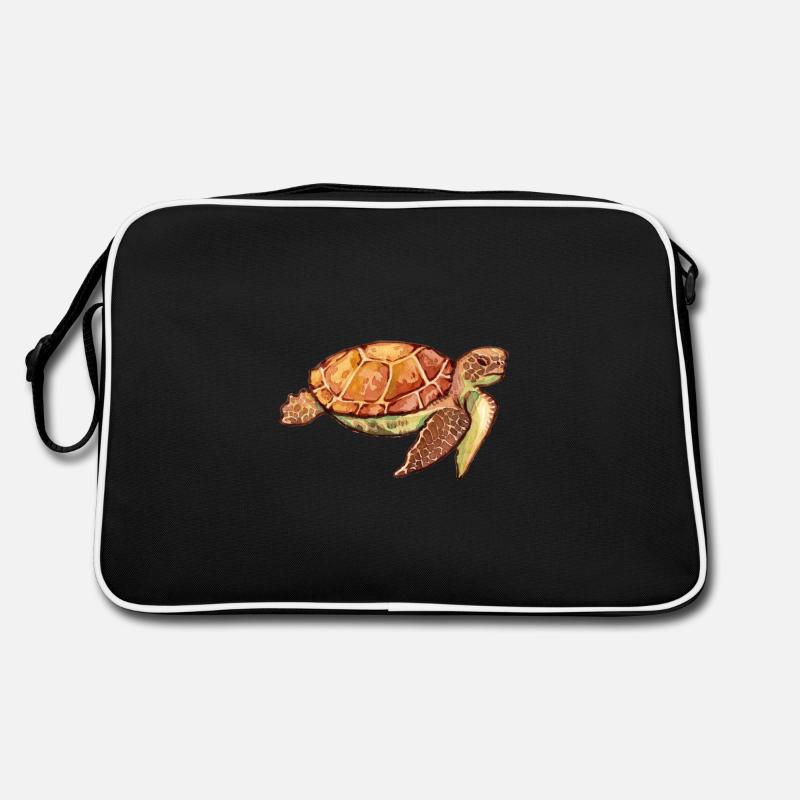 Tortue (aquarelle) Sac Retro
