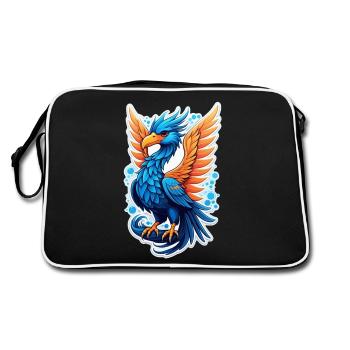 Phenix - Phoenix - Firebird - Retro Bag - black/white - Back