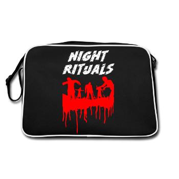 Night Rituals Halloween - Retro Bag - black/white - Back
