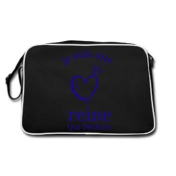 I'm a Queen Who Tears - Retro Bag - black/white - Back