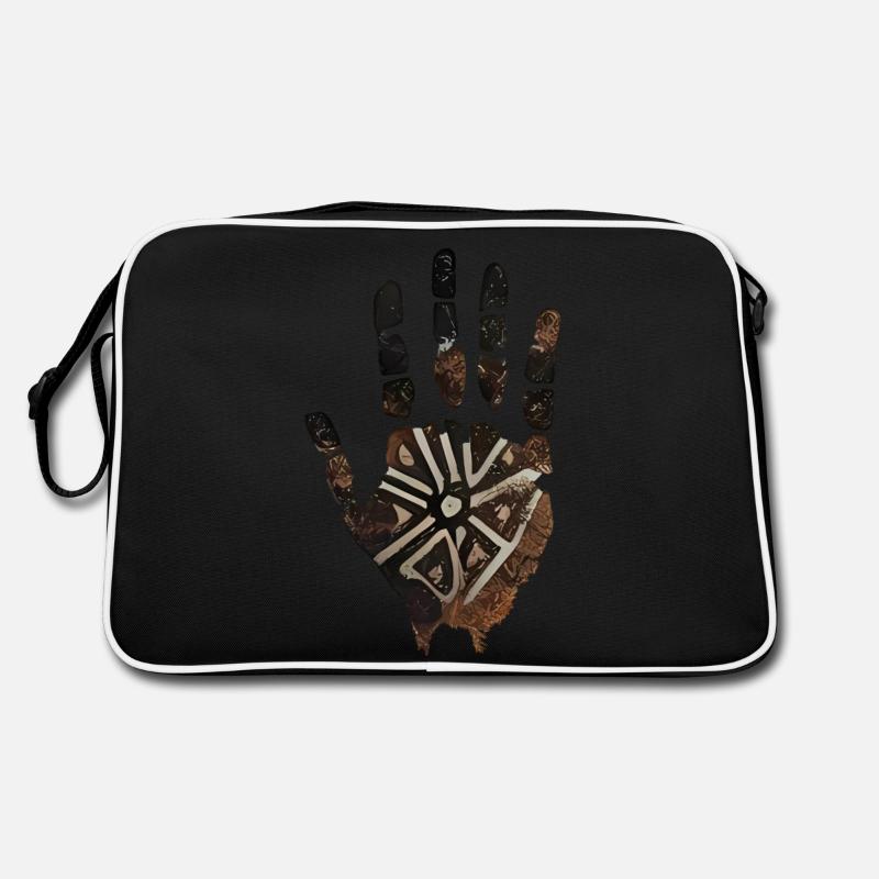 Hand Ritual Abbildung Retro Tasche