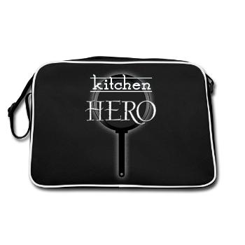 Kitchen Hero - Retro Bag - black/white - Back
