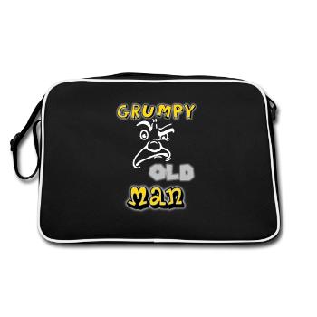 grumpy old man - Sac Retro - noir/blanc - Dos