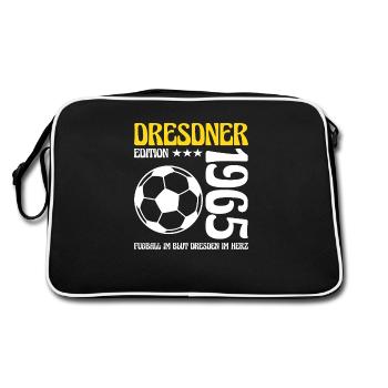 Dresde anniversaire 1965 Football cadeau - Sac Retro - noir/blanc - Dos