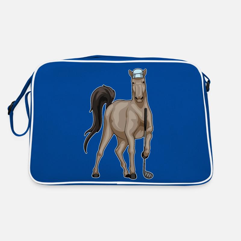 Pferd Golf Golfschläger Retro Tasche
