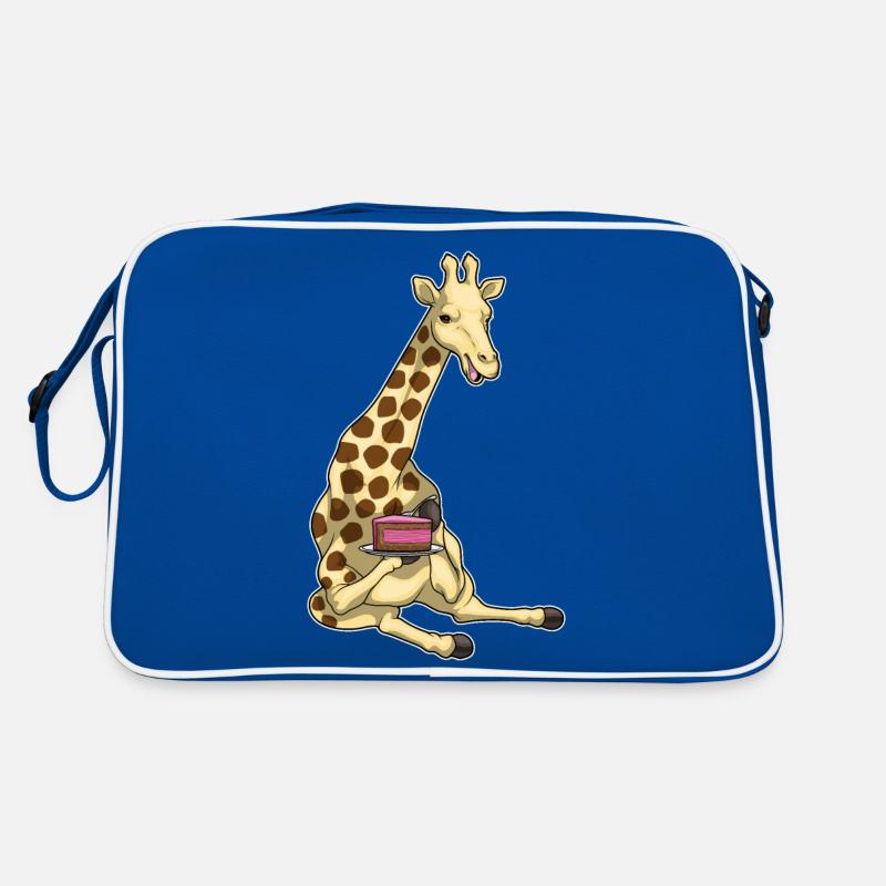 Giraffe Geburtstag Kuchen Retro Tasche