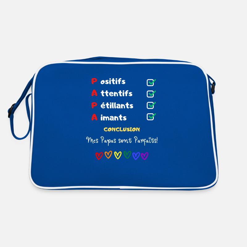 Mes papas sont parfaits message amour papas gays 1 Sac Retro