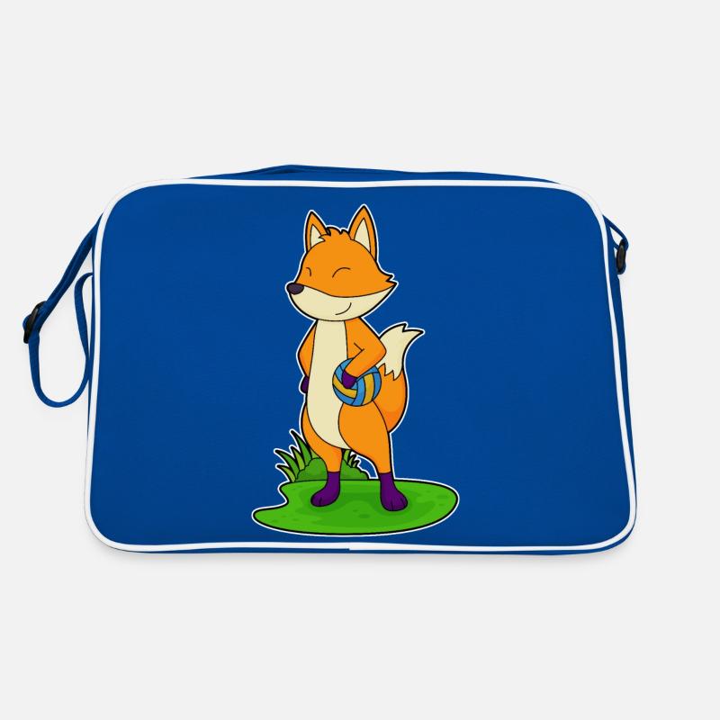 Fuchs Volleyball Sport Retro Tasche