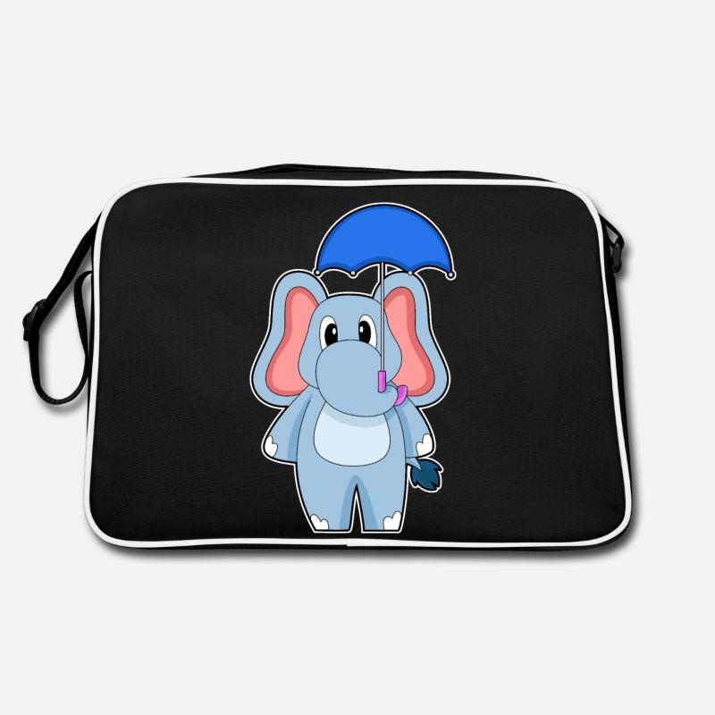 Elefant Regen Regenschirm Retro Tasche