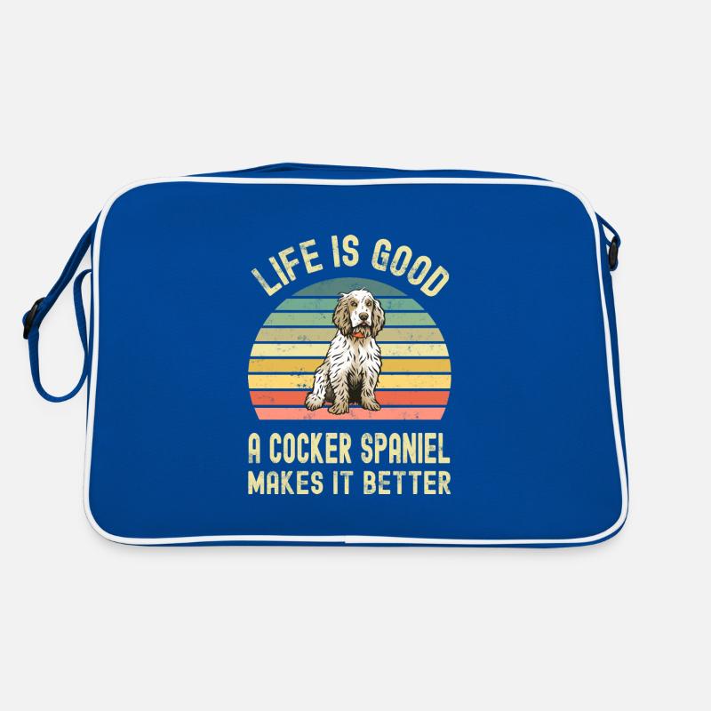 Hund Cocker Spaniel Retro Tasche