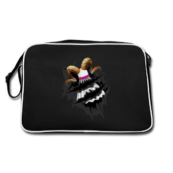 Badminton, Badminton, Crossmadminon Speedminton - Retro Bag - black/white - Back