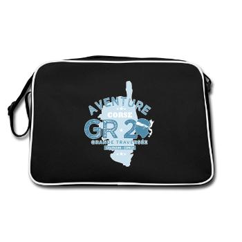 GR20 randonnée GR 20 Corse gr 20 - Sac Retro - noir/blanc - Dos