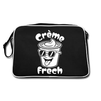 Crème Frech - Retro Tasche - Schwarz/Weiß - Hinten