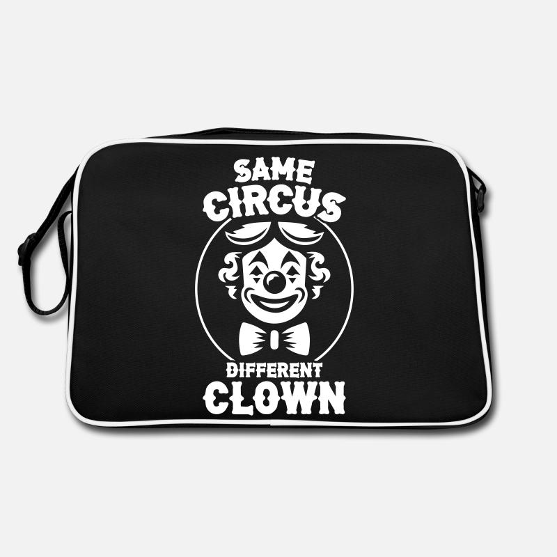 Same Circus Different Clown - Retro Bag - black/white
