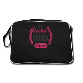 GIGI - Retro Bag - black/white - Back