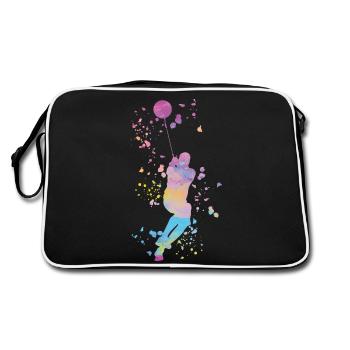 Hammer Thrower Colorsplash Hammer Throw - Retro Bag - black/white - Back