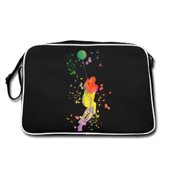 Hammer Thrower Colorsplash Hammer Throw - Retro Bag - black/white - Back