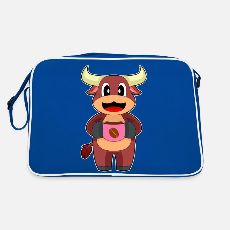 Stier Kaffee Tasse Retro Tasche