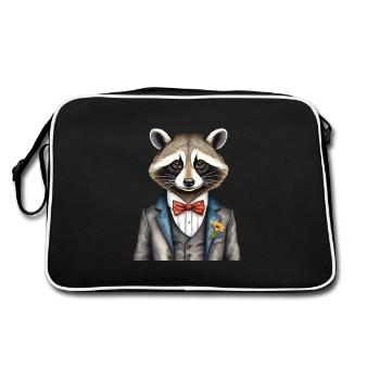 Gentleman raton laveur - Sac Retro - noir/blanc - Dos