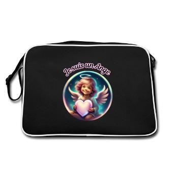 Je suis un Ange - Sac Retro - noir/blanc - Dos