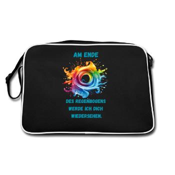 Reunion at the rainbow - Retro Bag - black/white - Back