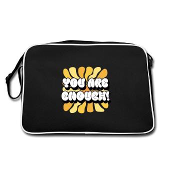 You Are Enough - You Are Enough - Sunflower - Retro Bag - black/white - Back