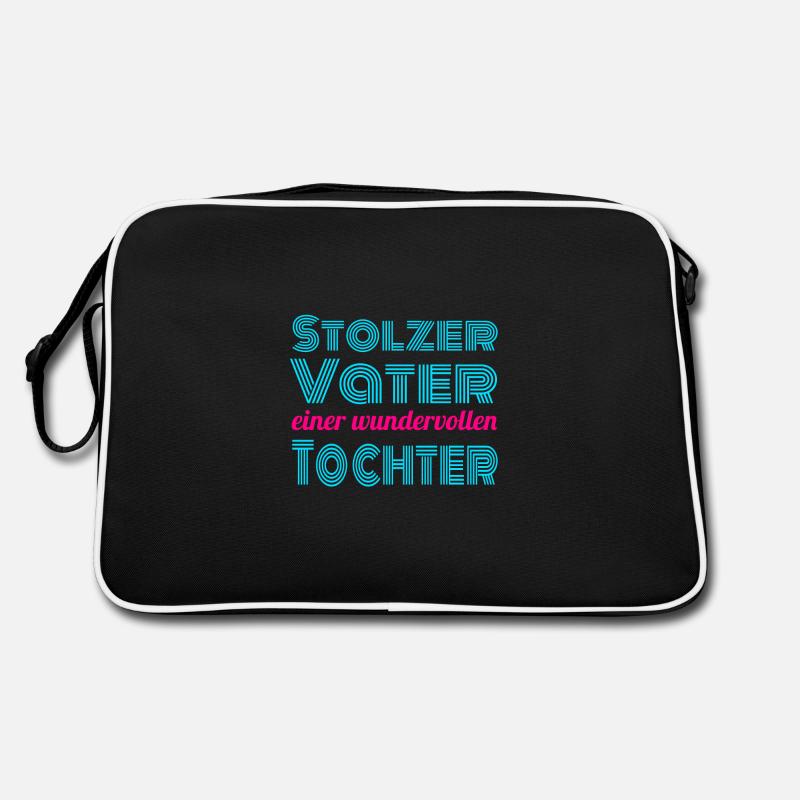 Stolzer Vater einer wundervollen Tochter Retro Tasche