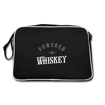 Powered By Whiskey - Whiskey - Retro Bag - black/white - Back