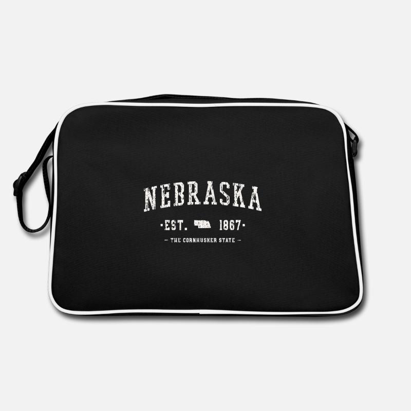 Nebraska State Map Retro Tasche