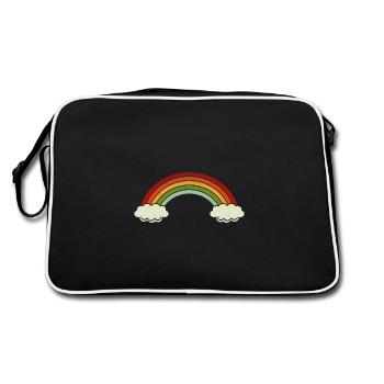 Arc en ciel vintage - Sac Retro - noir/blanc - Dos