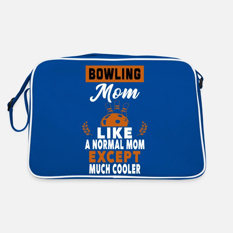 Bowling-Mama wie eine normale Mutter, außer Mama Retro Tasche