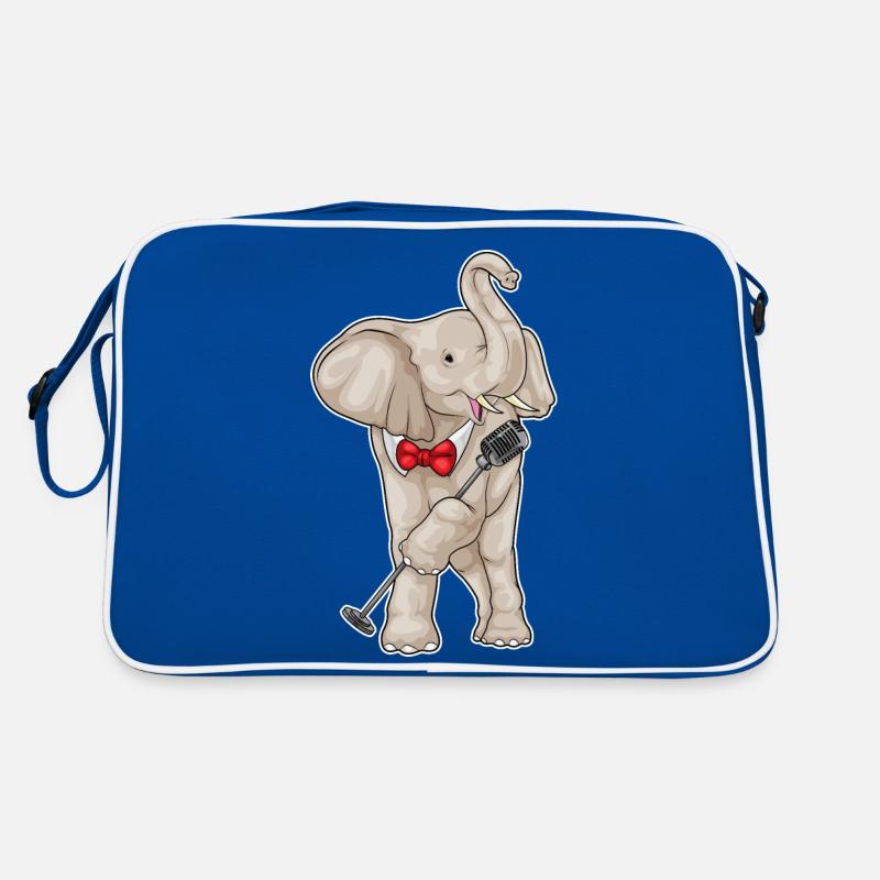 Elephant Singer Microphone Musique Sac Retro